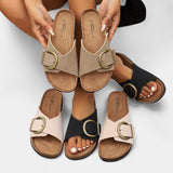 Lukija - Stylish ljetne papuče od plute s kopčama