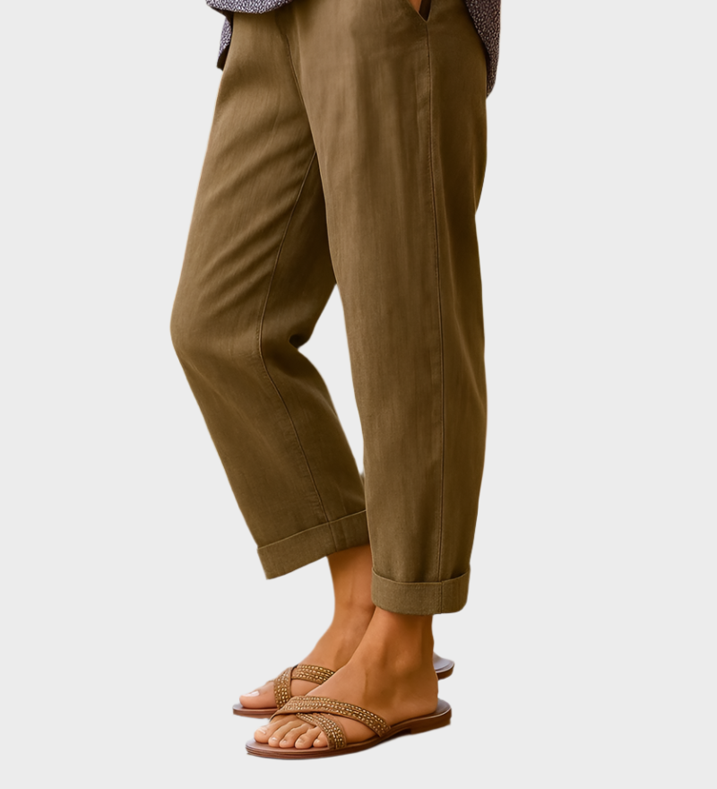 Ljetne Hlače od Lana i Pamuka