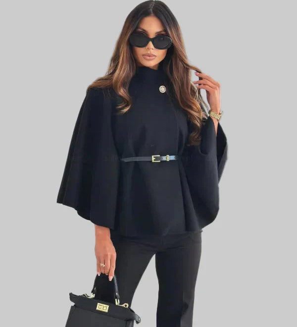 Selviora - Elegantna jakna s lepršavim rukavima i remenom