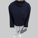 Iris - Minimalistički sivi sako od mješavine vune