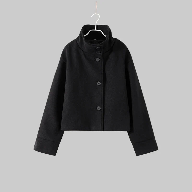 Iris - Minimalistički sivi sako od mješavine vune