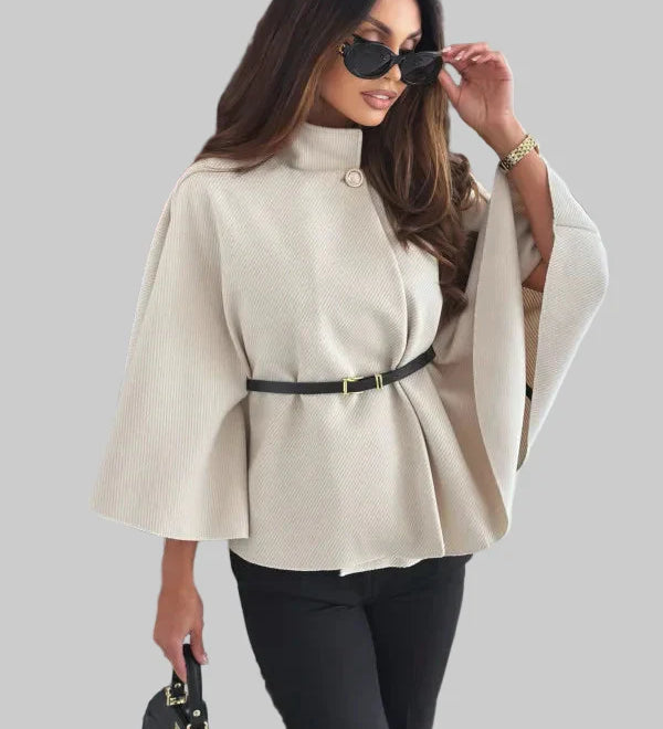 Selviora - Elegantna jakna s lepršavim rukavima i remenom