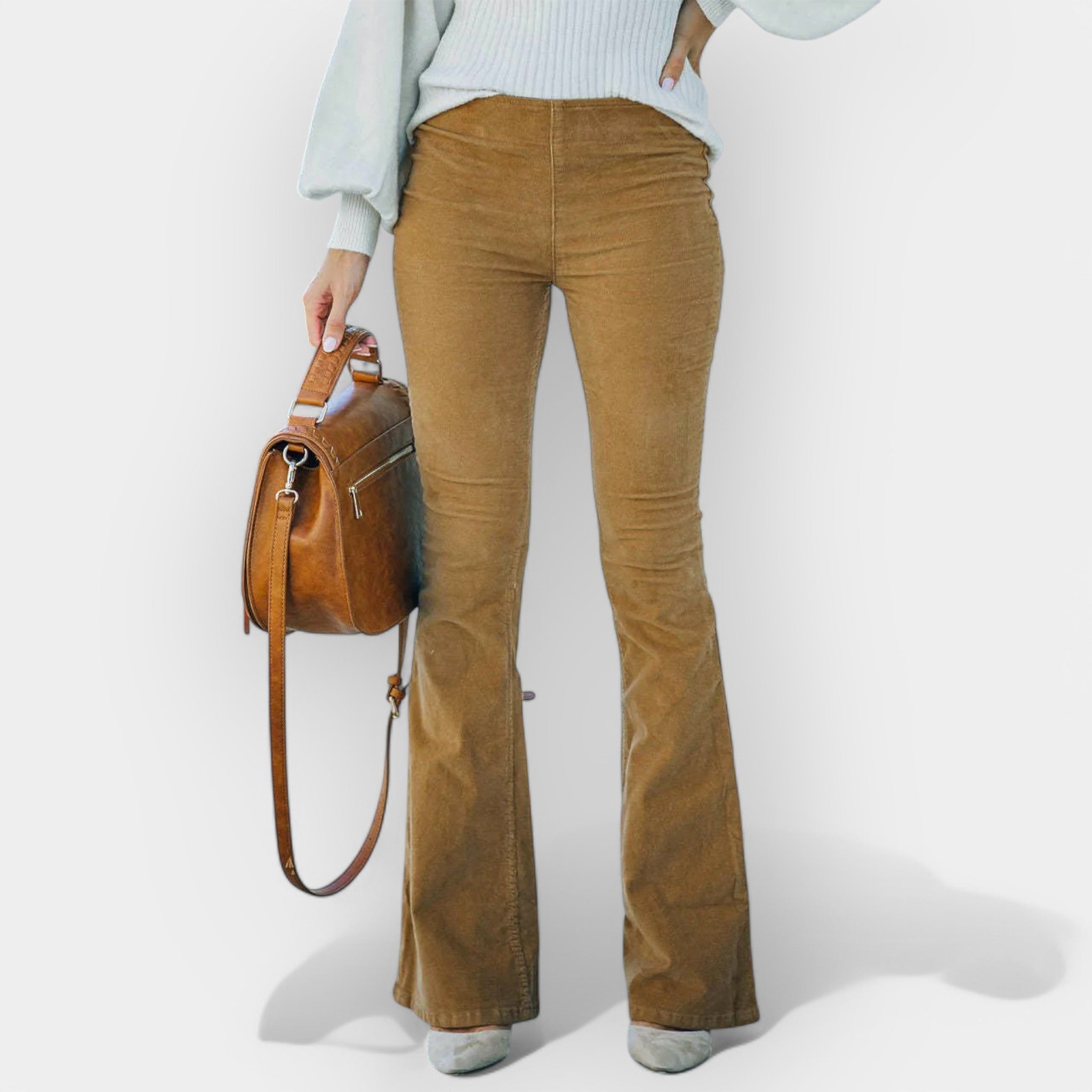 Visoki Hlače s Širokim Nogavicama