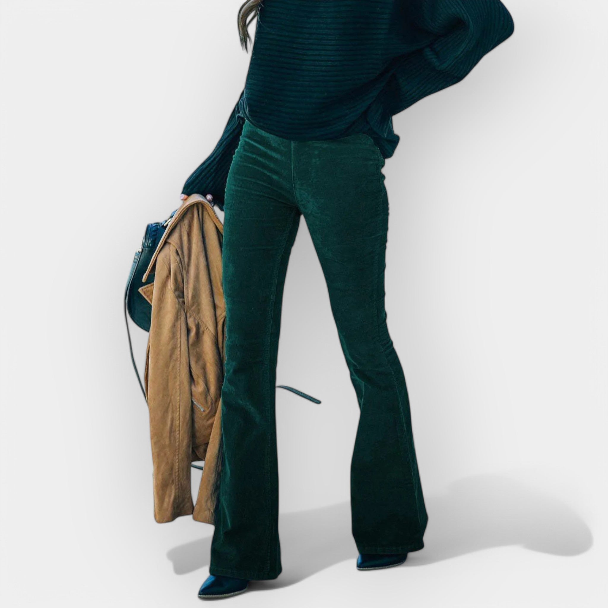 Visoki Hlače s Širokim Nogavicama