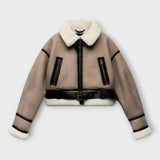 Kožna Jakna s Podstavom i Remenom