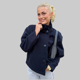 Iris - Minimalistički sivi sako od mješavine vune