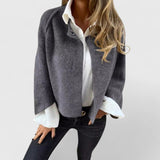 Andromaha - Kratka jakna s elegantnim napuhanim manžetama i mekanim krojem